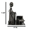Outdoor Hunter With Dog Metal Desk Stationery And Business Card Holder Organizer