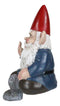 Rude Old Mr Gnome Dwarf Flipping The Bird Ledge Shelf Mantle Sitter Figurine