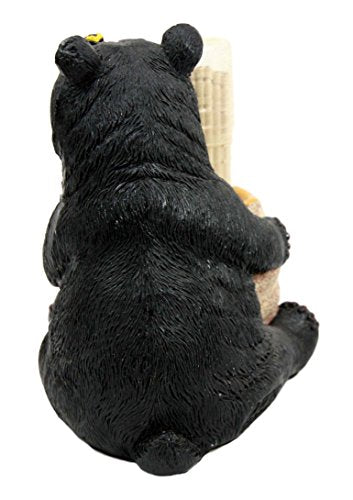 Ebros Gift Honey Black Bear With Bee Hive Decorative Toothpick Holder Figurine With Toothpicks