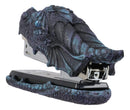 Ebros Legendary Blue Ice Fire Dragon Head Stapler Light Duty Office Desktop Accessory