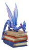 Amy Brown Fantasy Midnight Blue Book Dragon Of Bibliography Figurine Magic Decor