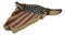 Large Western Rustic Patriotic US Stars Stripes Flag Cow Skull Jewelry Dish Tray