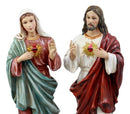 Ebros Sacred Heart of Mary and Jesus Christ Statue Set Figurine 11.25" Tall