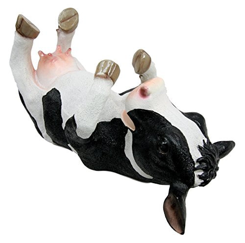 Ebros Gift Grassland Cattle Bovine Cow Wine Bottle Holder Caddy Figurine