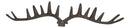 Cast Iron Western Rustic Comical Deer With Large Antlers 12-Peg Wall Hook Decor