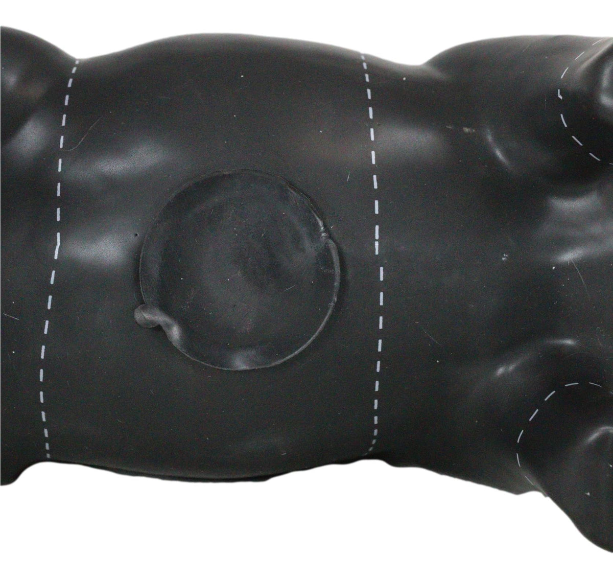 Large Ceramic Country Farm Black Pig Swine Pork Butcher Chart Piggy Coin Bank