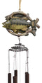 Fishing Marine Freshwater Striped Bass Fish Hanging Mobile Wind Chime Decorative