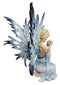 Ebros Gift 10.75" Tall Purple Dahlia Flower Petal Gorgeous Tribal Fairy Goddess Figurine