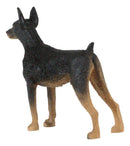 Pet Pal Lifelike Realistic Black Doberman Pinscher Dog Miniature Figurine