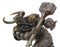 Asgard God Of Thunder Thor Wielding Mjolnir Hammer Figurine Charging Thor Statue
