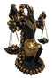 Ebros Anubis Statue Ankh Altar Weighing The Heart Against Feather Figurine 9"H