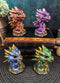 Ebros Gift Set of 4 Whimsical Wyrmling Baby Dragons Bobblehead Small Figurines