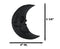Wicca Occult Black Crescent Moon Skull Gothic Lunar Goddess Small Hand Mirror