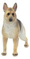 Ebros Lifelike Realistic German Shepherd Dog Statue with Glass Eyes 8.25" Long Animal Decorative Figurine