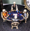Ebros Skeleton Gamblers For Life Statue 6.25"Long Three Poker Players With A Dealer On A Gambling Den Table Decorative Sculpture