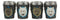 Mythical Fantasy Albino And Gray Wolf Shot Glasses 2-Ounce Set Of 4 Novelties
