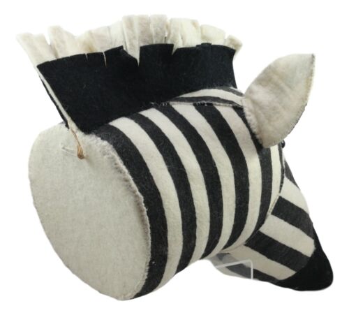 Ebros Fiona Walker England Handmade Organic Animal Zebra Head Wall Decor Large 13.5"H