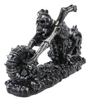 Ebros Hell Ghost Rider Skull Chopper Motorbike Wine Holder Figurine 15.25" L