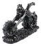 Ebros Hell Ghost Rider Skull Chopper Motorbike Wine Holder Figurine 15.25" L