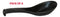 Ebros Made In Japan Ceramic Speckled Black Soup Spoons With Ladle Hook Set Of 6