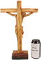 Ebros Large 15"H Jesus Christ with Crown of Thorns On The Cross Desktop Plaque