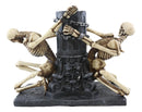 Love Never Dies Dungeon Chained Forbidden Lovers Couples Skeleton Figurine