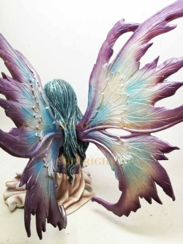Ebros Fairyland 12.5 Inch Winter Wonderland Posh Winged Fairy Statue Figurine - Ebros Gift