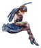 Ebros Blue Bookworm Fairy Shelf Sitter Figurine 4" Tall Whimsical Fantasy Faerie