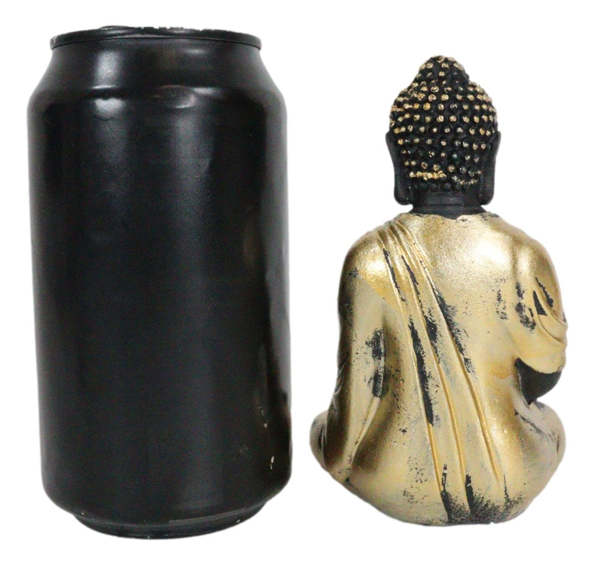 Meditating Buddha Zen Garden Kit With Lotus Candle Holders Sand Rake Succulents - Ebros Gift