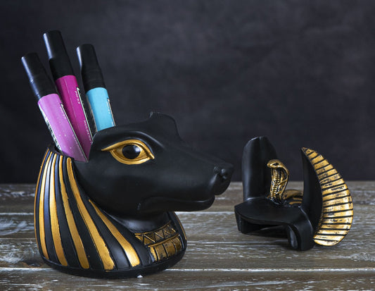 Egyptian God Of Afterlife And Mummies Anubis Decorative Box Or Stationery Holder