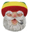 Whimsical Smoking Rastafarian Reggae Gypsy Gnome Stationery Pen Holder Figurine