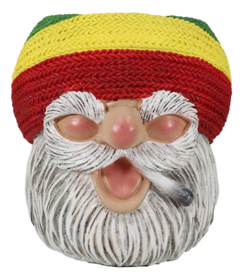 Whimsical Smoking Rastafarian Reggae Gypsy Gnome Stationery Pen Holder Figurine