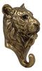 Ebros Bronzed Bengal Tiger Bust Wall Hook Hanger Forest Jungle Trophy Taxidermy Tigers