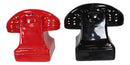 Retro Vintage Rotary Telephones Magnetic Ceramic Salt And Pepper Shakers Set