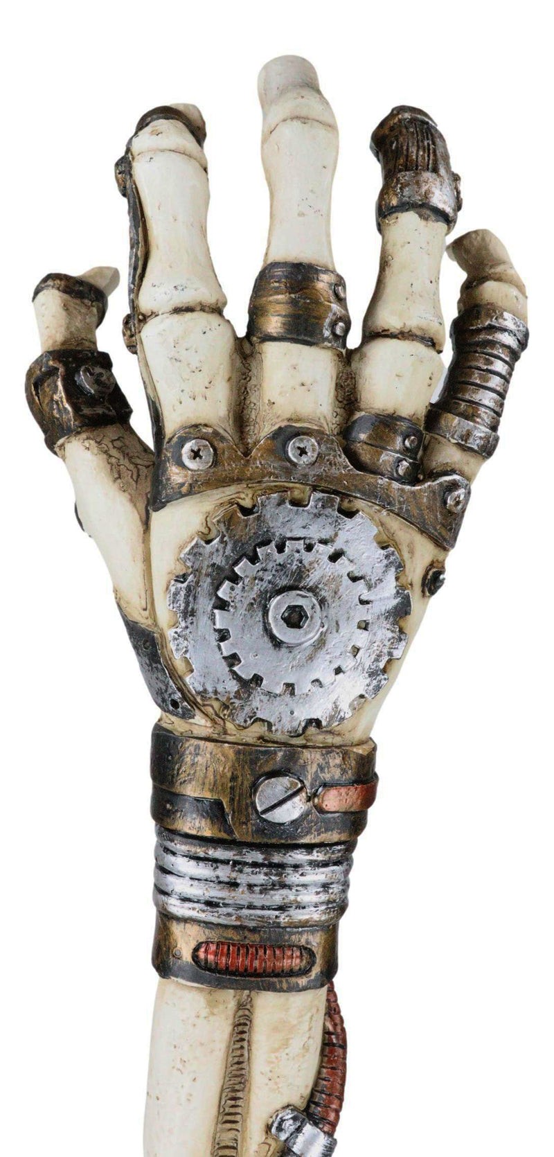 Steampunk Geared Clockwork Hand Bone Skeleton Arm Back Itch Scratcher Figurine