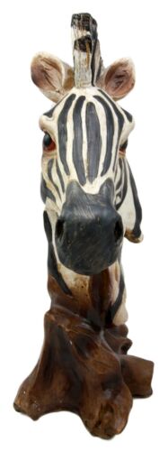 Ebros Savanna Equid Zebra Horse Wildlife Nature Head Bust Figurine 11.5"H