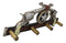 Western Cowboy Dual Revolver Guns With Western Star 4-Peg Coat Wall Hooks Decor