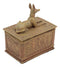 Ebros Eye Of Horus And Anubis Dog Egyptian Jewelry Box In Sandstone Finish 4.5"H