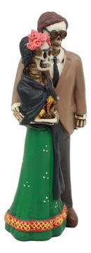 Day of The Dead Skeleton Lovers Couple Frida And Diego Mexican Artists Figurine