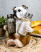Ebros Big Bully English Bulldog Decorative Salt And Pepper Shakers Holder Set