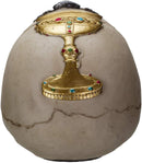 Ebros The Knights of The Round Table Skulls Sir Percival Resin Skull Figurine