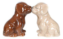 Labrador Puppies Magnetic Salt and Pepper Shakers Set, Blond Chocolate