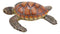 Ebros Coastal Swimming Brown Sea Turtle Wall Decor Hanging Plaque 11.25" Long