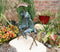 Ebros Verdi Green Aluminum Two Lover Frogs Under Umbrella Garden Statue 18"H