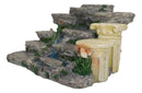Nature Terraced Mountain Waterfall Stream Steps Display Figurine For Miniatures