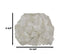 Quartz Crystal Mineral Stone Rocks Floral Vase Modern Accent Sculpture 10"L