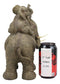 Ebros Wildlife Elephant Father and 2 Calves On Piggyback Playing Statue 10.5" Tall Resin Safari Elephants Family Figurine Sculpture Decor Gifts