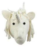 Ebros Fiona Walker England Handmade Organic Baby Animal Head Wall Decor Mini Safari and Farmland Collection (Mini Unicorn)