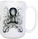 Ebros Gift Octopus Mug Ceramic Coffee Mug 15 ounces Capacity 4.5"H Deep Sea