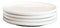 Pack Of 4 Kitchen Dining Modern White Stoneware Coupe Dinner Lunch 8"D Plates